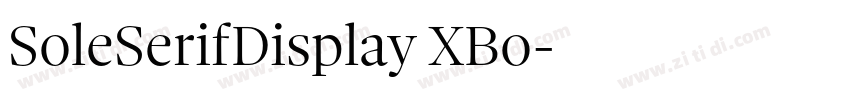 SoleSerifDisplay XBo字体转换 SoleSerifDisplay XBo字体转换